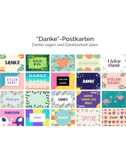 Cartes postales A6 "MERCI"...