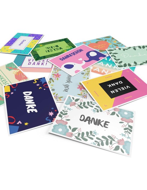 Cartes postales A6 "MERCI"...