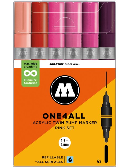 ONE4ALL Acrylic Twin Pink...