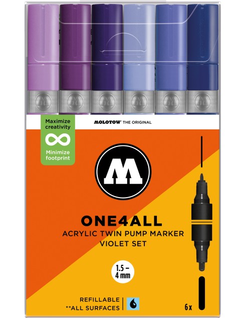 ONE4ALL Acrylic Twin Violet...