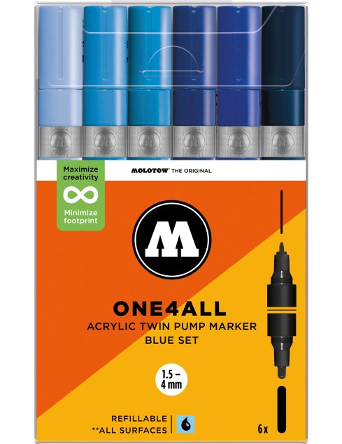 ONE4ALL Acrylic Twin Blue...