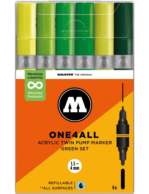ONE4ALL Acrylic Twin Green...